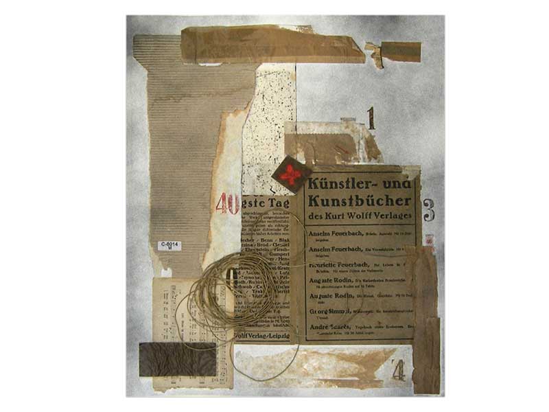"40gste Tag" 2010, Assemblage, 50 x 40 cm