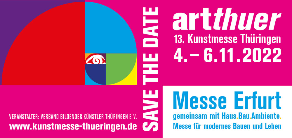 Einladung zur artthuer | 04. – 06.11.2022 | Messe Erfurt | Stand 82